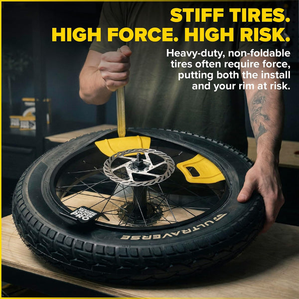 Ultraverse Bike Tire Bead Holder & Rim Protector Combo – Motorcycle Tire Installation Aid Kit for Dirt Bikes, Motocross, E-bike & Off-Road Wheels