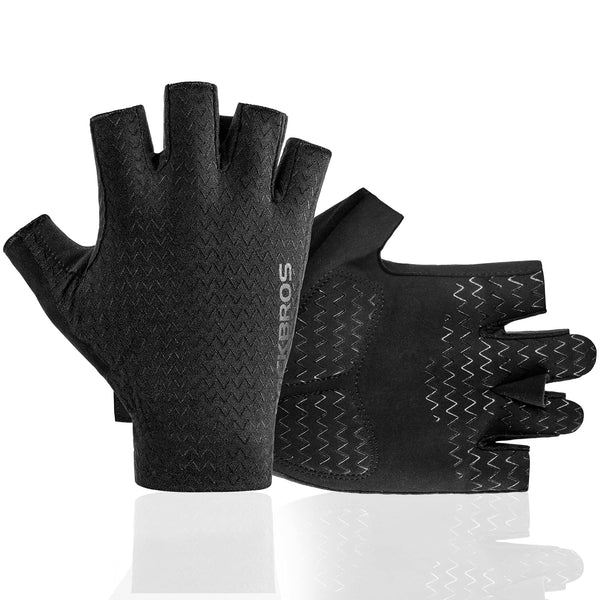ROCKBROS Cycling Gloves - Half Finger MTB & Road Biking Gloves for Men & Women - Absorbing Gel Pad, Anti-Slip, Breathable