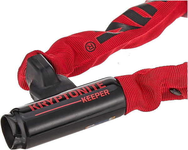 Kryptonite Keeper 785 Bike Chain Lock, 2.8 Feet Long Heavy Duty Anti-Theft Bicycle Chain Lock with Keys for Bike, Motorcycle, Scooter, Bicycle, Door, Gate, Fence | chain-bike-locks