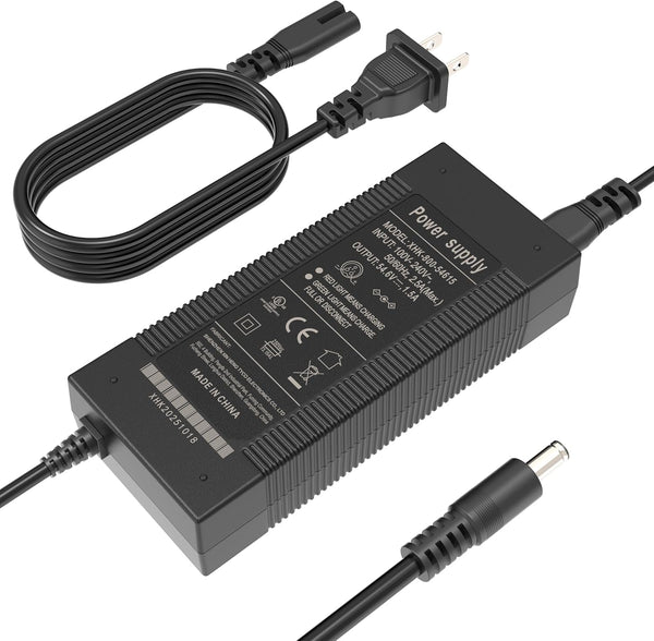 EVAPLUS 5 in 1 Plugs 54.6V Fast Charger, Universal for 48V 13S Lithium Batteries, Pinkind 48V Li-ion Battery Charger Replacement for Razor, Jetson, Voyage, Gotrax, Ninebot,Segway, Hiboy