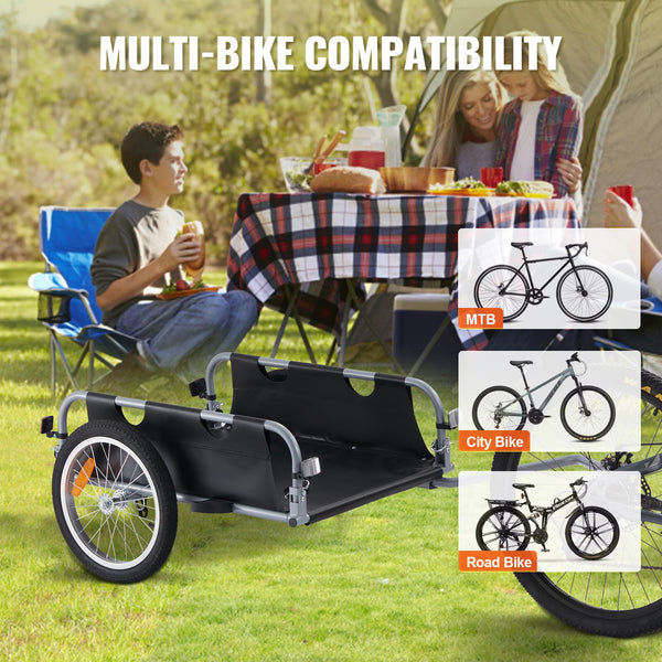 VEVOR E-Bike Cargo Trailers Heavy-Duty Bicycle Wagon Cart, Foldable - TRIPPER ELECTRIC BIKES