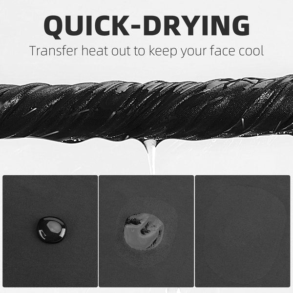 ROCKBROS Cooling Neck Gaiter with Ear Loops Summer Face Coverings for Men Women Cycling Fishing Mask