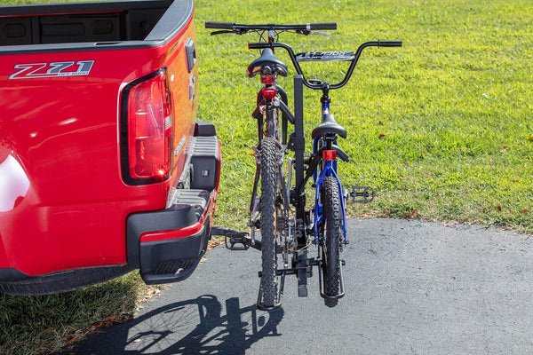 Rockland Foldable 4-Bike Rack, 160 lbs Capacity, Hitch Mount Bike Rack, Fits up to 2.5" Tire Width and 50" Wheelbase, Bike Carrier Rack for 2" Receiver for Cars SUVs Vans RVs