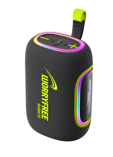 Portable Wireless Waterproof Bluetooth Speaker, 65W Output, RGB Lights, 10M Range, TWS Connection, AUX/TF Card (Black)