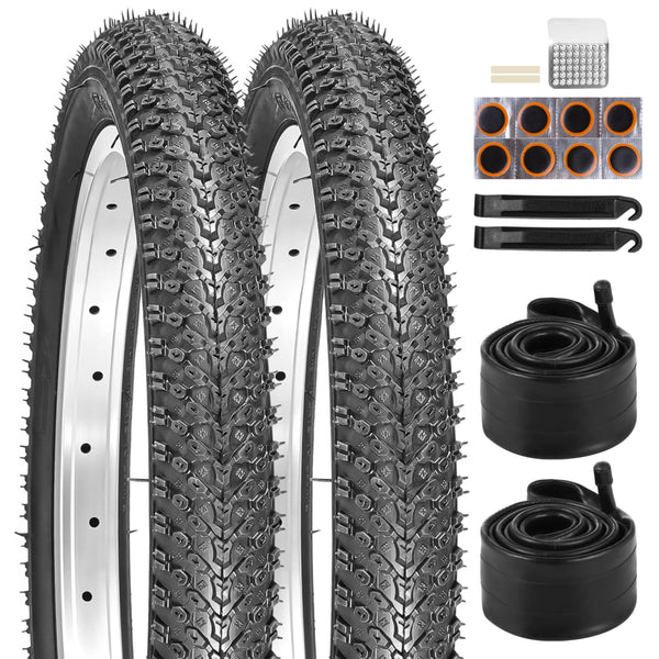 2 PCS 14/16/18x2.125" Bike Tires and Tubes, 14 Inch Bicycle Tires 57-305/16x2.125 Inch Bike Tire 57-355/18 x 2.125 Inch Bicycle Tire and Tube Combo