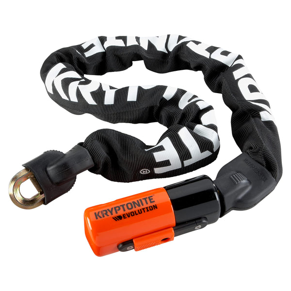 Kryptonite Evolution 1090 Bike Chain Lock, 3 Feet Long 10mm Steel Maximum Security Anti-Theft Chain with Keys, Sold Secure Gold Heavy-Duty Protection for E-Bikes, Motorcycles & Outdoor Gear | chain-bike-locks