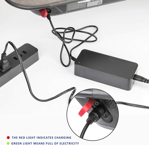 EVAPLUS 42V 2A (84W) Power Adapter for Lime Scooter Chargers for Ninebot G30LP ES2 ES4 ES1L F20 F30 F40 E22 E25 Xiaomi M365 Pro/Pro2 Lime-S and Hiboy S2R Electric Scooter with 36V Li-ion Battery
