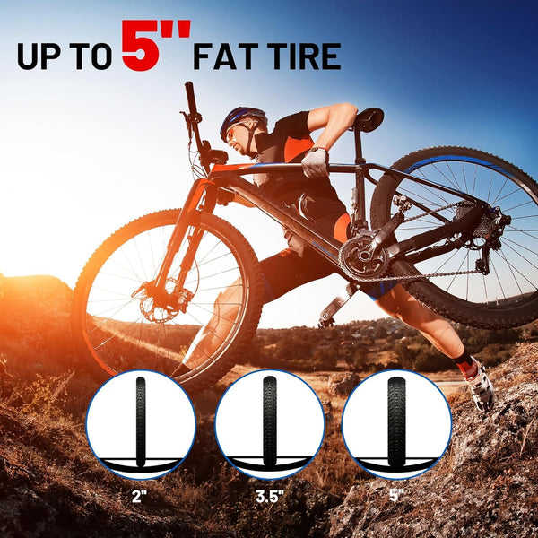 Bike Rack for Car Hitch Mount - Young Electric 2 Ebike Rack Heavy Duty Platform Carrier 200lb Capacity, Smart Tilting & One Hand Folding Bicycle Racks for SUV, Minivan, RV, Fits 5-Inch Fat Tires