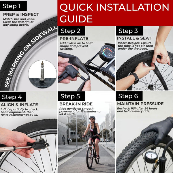 Fincci Pack Inner Tubes 700c x 18c - 25c - 32c with 60mm Presta Valve - 700c Bike Tube for Gravel, Race, Road Touring, Hybrid Bicycle, Bicicleta de Carrera - 28 inch Bike Tubes Butyl Rubber Wheels 622