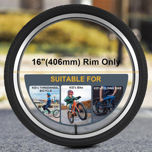 2Sets 20x1.75 Street Tires and Tubes, Puncture Resistant Folding Bike Tire Sets 47-406 Compatible with Road Bike Street Bicycle E-Bike Wheelchair Low Resistance All Black Sidewall