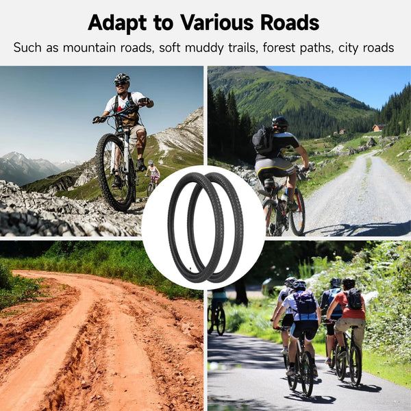 yeesport 29 inch Bike tire Replacement Set, 2-Pcs 29" x 2.215" Mountain Bike Tire Tube 57-622 with Levers Compatible Compatible with 29x2.0 29x2.10 29x2.125 Bicycle Tires