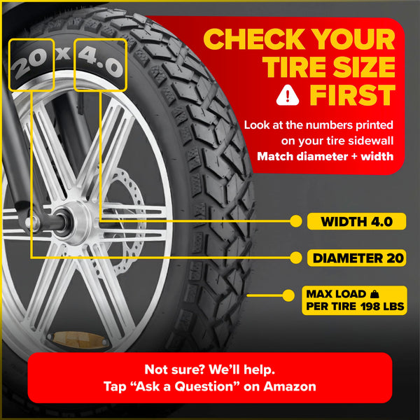 ULTRAVERSE 20x4 E-Bike Fat Tire - Robust, High-Performance 20inch Fat Tyre for MTB and Ebikes, Durable All-Terrain Directional Tread, Superior Density for Street & Trail Adventures-2 Unit