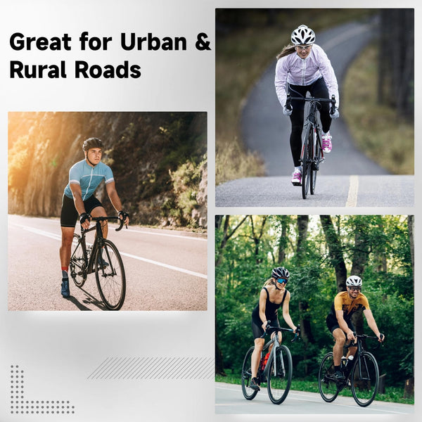 yeesport 2 Pack 700x38c Bike Tire Set with Tubes and Rim Strips, 700c Gravel Tires 40-622 Foldable Road Bicycle Tires, 48mm A/V Valve, Replacement 700c Bike Tire