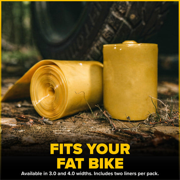 Ultraverse Fat Tire Liners Tube Protection Against Flats, 20, 24 and 26 inch x 4.0 tire Size, Durable Extruded Plastic Shield for Puncture Free Bike Rides – 2 Pack