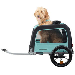le pet fahrradanhänger Rover Waggin Haustier-Fahrradanhänger von RETROSPEC