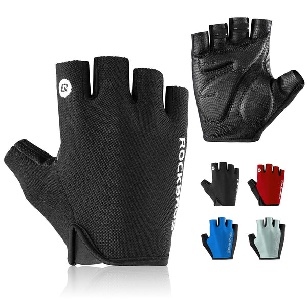 ROCKBROS Cycling Gloves for Men Women - Breathable Bike Gloves - Half Finger Gloves for Daily Cycling Workout Outdoor Sports - TRIPPER ELECTRIC BIKES