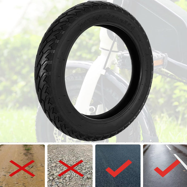 14X2.50 Bike Tire, 2.50-10 Tire for Bicicleta Jetson Kids Bike and Motorcycle Uses 10 inch Hub, Replacement 14 inch Street Bike Tire