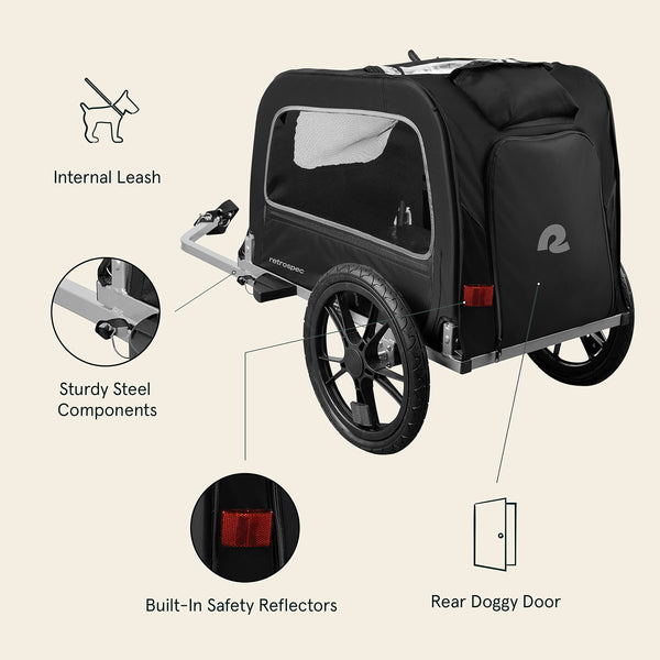 Rover Waggin Pet Bike Trailer by RETROSPEC.