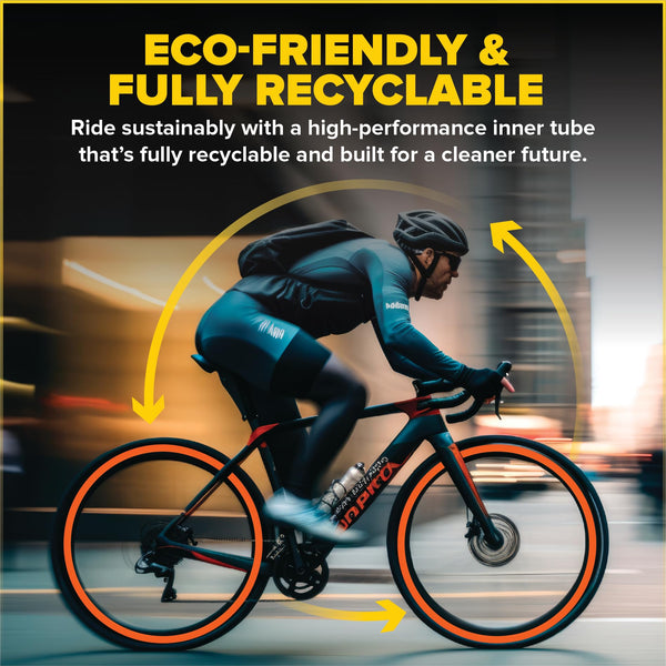 Ultraverse TPU Road Bike Inner Tube 700 x 18-32 with 45mm, 65mm, 85mm Presta Valves Ultra Lightweight Tubes for Road and Gravel Bicycles - 2 Pack with Repair Patch Kit
