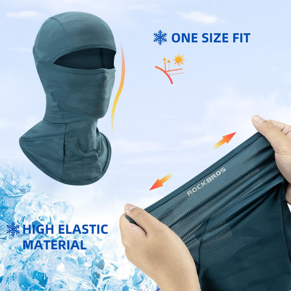 ROCKBROS Balaclava Face Mask for Men Women, Cooling & Breathable Summer Mask,UV Sun Protection for Cycling，Running
