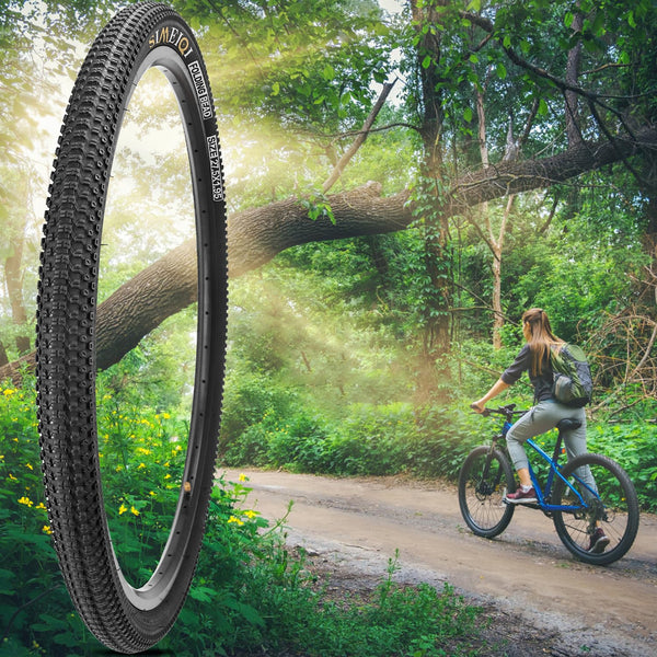 27.5 X 1.95 Inch Folding Bike Tires with 3mm Anti Puncture Proof Protection for Mountain Bicycles