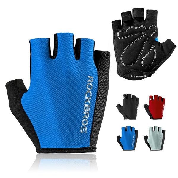 ROCKBROS Cycling Gloves for Men Women - Breathable Bike Gloves - Half Finger Gloves for Daily Cycling Workout Outdoor Sports - TRIPPER ELECTRIC BIKES