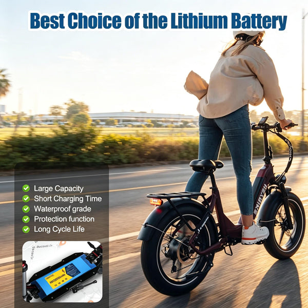 Ebike Battery 48V10Ah Lithium Battery Pack with 20A BMS, XT60 Connector for 200W-1500W Electric Bikes Scooters, ATVs, Electric Dirt Bikes(UL Certificated)