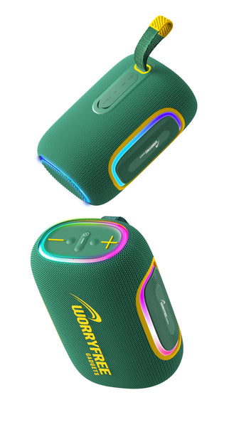 Portable Wireless Waterproof Bluetooth Speaker, 65W Output, RGB Lights, 10M Range, TWS Connection, AUX/TF Card (Black)