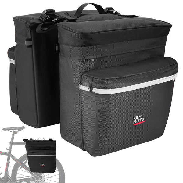 Kemimoto Bike Bag Bicycle Panniers Rear Rack Bag.