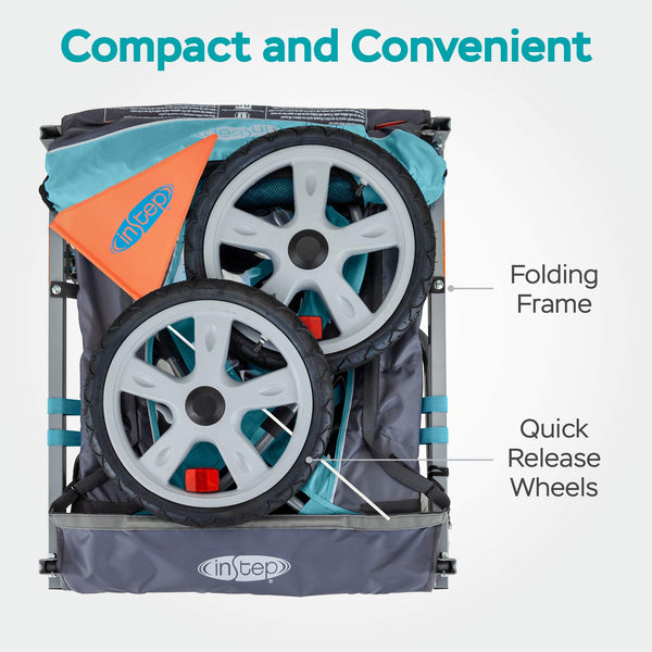 Instep2 BikeTrailer for Kids, Single / Double Seat - TRIPPER ELECTRIC BIKES