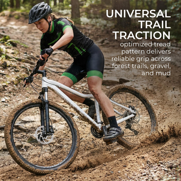 Fincci Durable 27.5 x 2.10 Mountain Bike Tires 54-584 - Kevlar Foldable 27.5 Bike Tire Oncamp for Cycle on MTB, Mud, Dirt, Offroad, XC Bicycle, E-Bikes - Lightweight Tyre 30 TPI