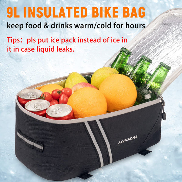 Waterproof Rear Bike Rack Bag with Rain Cover - TRIPPER ELECTRIC BIKES