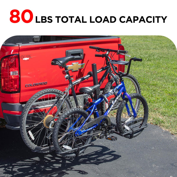 Young Bike Rack Hitch for Car - 200LB 2-Bike Rack Hitch Mount Platform Style Hitch Bike Rack，Smart Tilting & Easy Fold for Car SUV with 2 Inch Receiver，Bike Carrier Fits Up to 5-inch Fat Tire - TRIPPER ELECTRIC BIKES