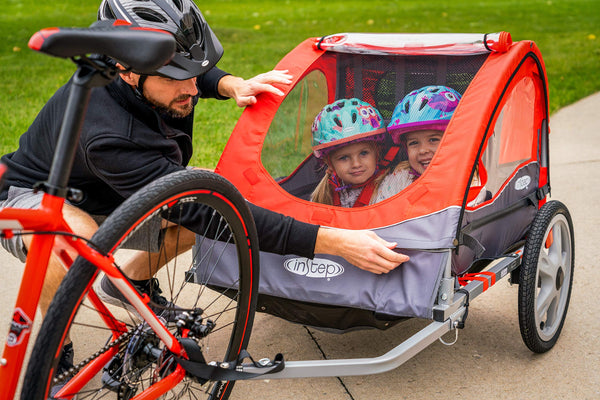 Instep2 BikeTrailer for Kids, Single / Double Seat - TRIPPER ELECTRIC BIKES