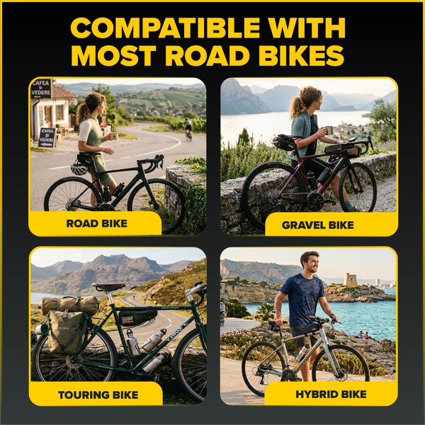 Ultraverse Bike Inner Tube for 700x23-25c, 700x28-32c, 700x35-43c 28 inch Bicycle Wheel Sizes with 48mm Presta Valve - Butyl Rubber Tubes for Road and Gravel Bikes - 2 Tubes, 2 tire levers Included