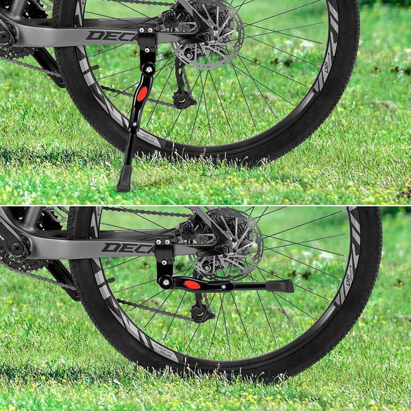 ROCKBROS Bike Kickstand Adjustable Bike Rear Mount Kickstand Bike Side Aluminium Alloy Adults Kick Stand for 22’’-28’’ Inch Mountain Road Bikes