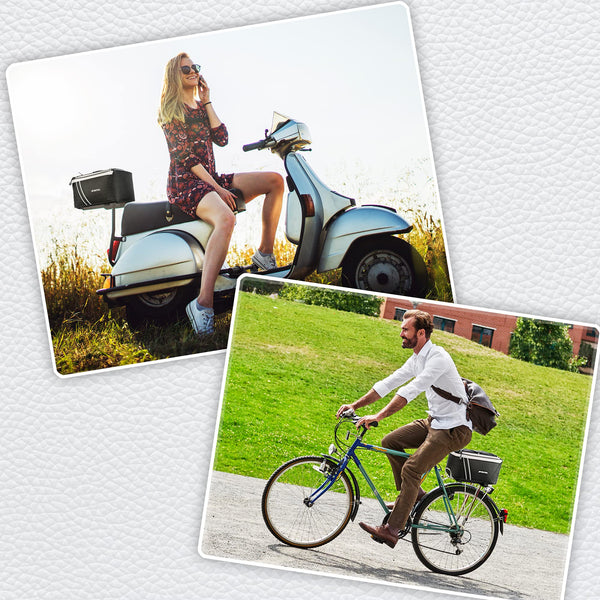 Waterproof Rear Bike Rack Bag with Rain Cover - TRIPPER ELECTRIC BIKES