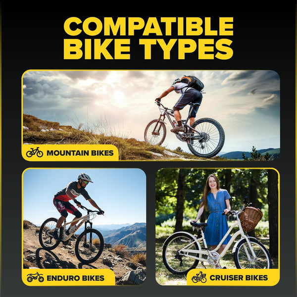 Ultraverse 26" Bike Inner Tubes 26 x 2.125-2.40 – Butyl Rubber Bicycle Tubes with Schrader Valve – Compatible with Mountain, Cruiser, City & Kids Bikes – Set of 2