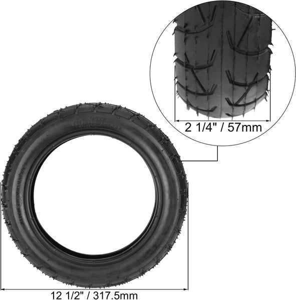 12.5X2.25 (12-1/2 X 2-1/4) 57-203 62-203 Tire Inner Tube Compatible with Razor Dirt Rocket Pocket Mod Bella Betty Currie Hannah Montana Sweet Pea IZIP Ezip Gas Electric Scooter Heavy Duty Parts