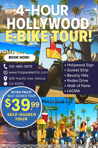 TRIPPER HOLLYWOOD E-BIKE TOUR - TRIPPER ELECTRIC BIKES