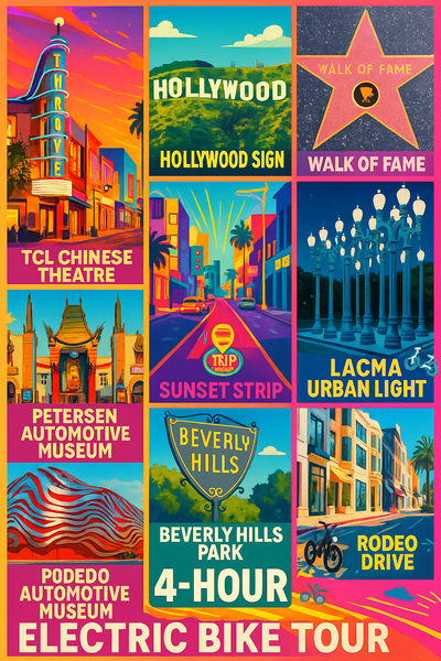 TRIPPER HOLLYWOOD E-BIKE TOUR - TRIPPER ELECTRIC BIKES