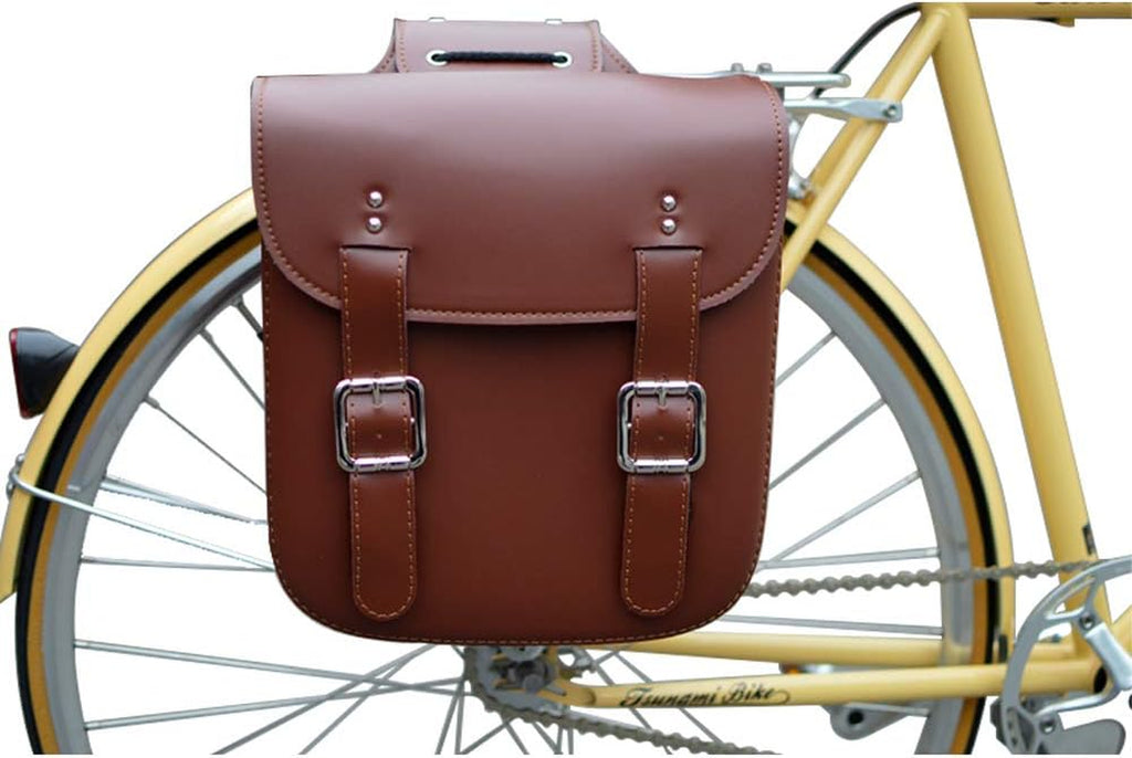 Retro Leather Bicycle Rear Rack Bag – TRIPPER ELECTRIC BIKES
