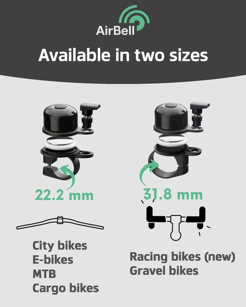 AIRBELL® Bicycle Bell for Apple AirTag - TRIPPER ELECTRIC BIKES