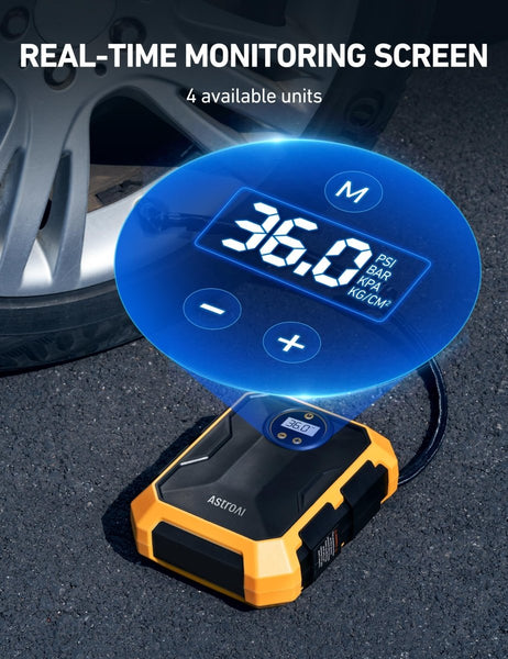 AstroAI Tire Inflator 12V / 110psi - TRIPPER ELECTRIC BIKES