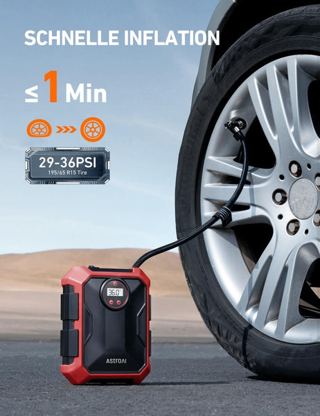 AstroAI Tire Inflator 12V / 110psi - TRIPPER ELECTRIC BIKES