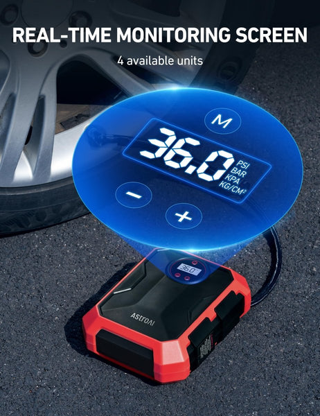 AstroAI Tire Inflator 12V / 110psi - TRIPPER ELECTRIC BIKES