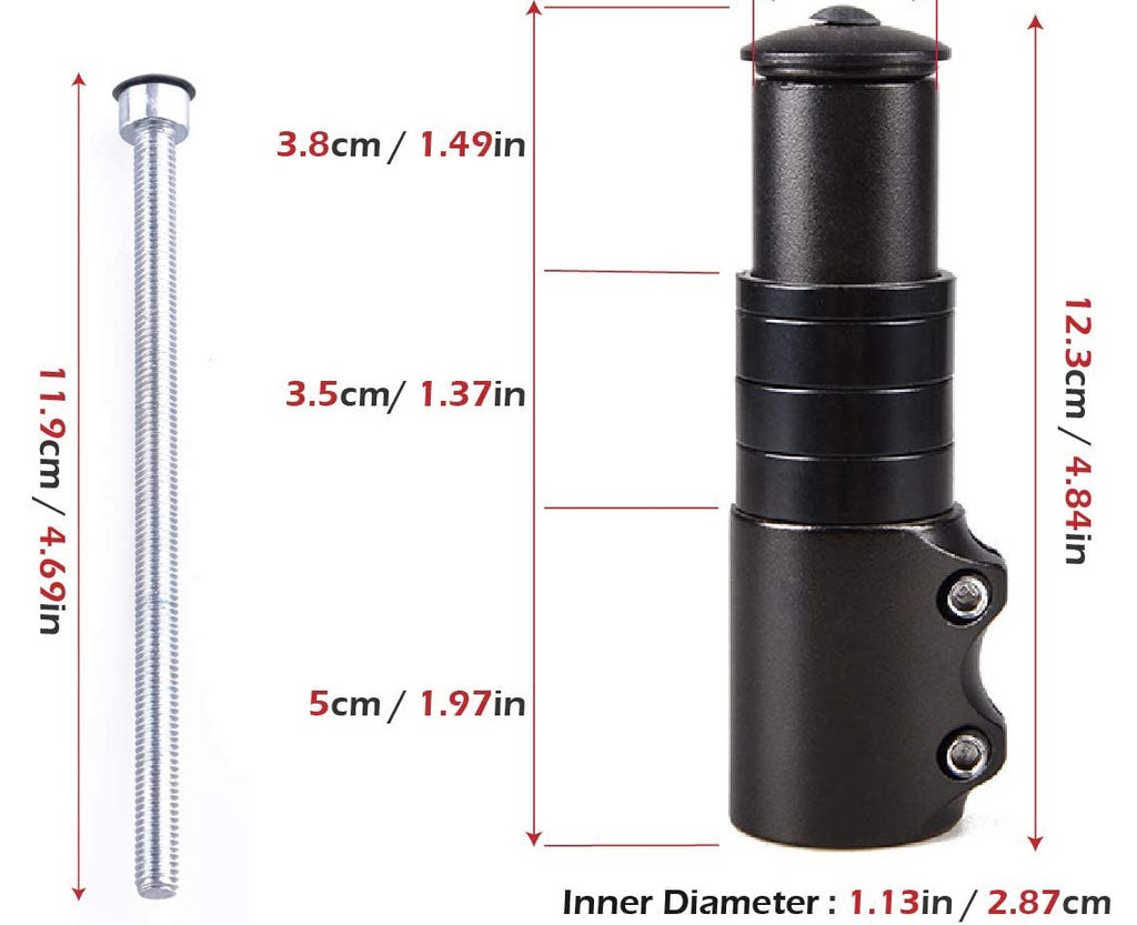Handlebar/fork Riser Bike Fork Stem Extender / Handlebar Riser Adaptor – TRIPPER ELECTRIC BIKES