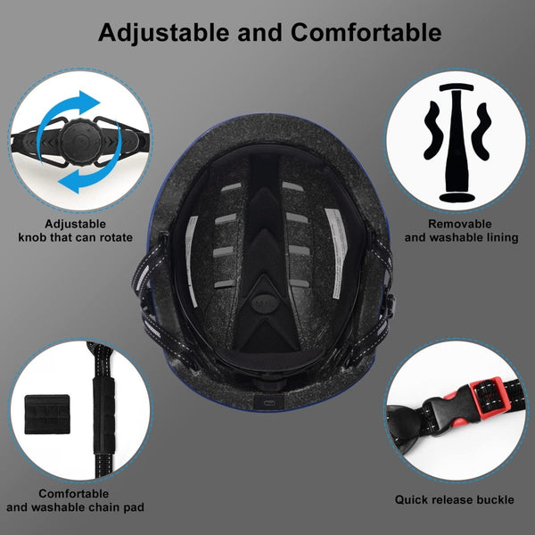 Bike Helmets for Adults - Front and Rear LED Lights - ROCKBROS - TRIPPER ELECTRIC BIKES