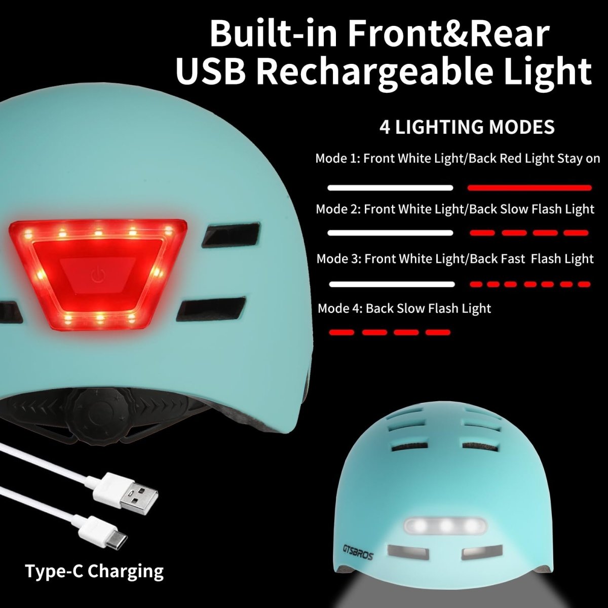 adult flash bike helmets Smart for Adults - Front and Rear LED Lights Dropdown Swatch Enabled Arai VZ-RAM Pedrosa Spirit Color:comet Up Bike Helmet