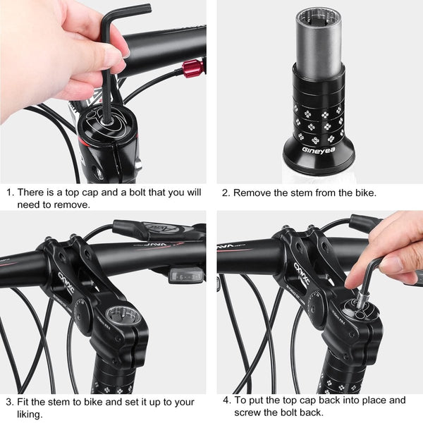 CXW Adjustable E - MTB Stem 31.8mm 85 Degree - TRIPPER ELECTRIC BIKES